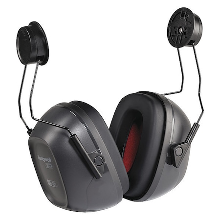 VeriShield Hard Hat Mounted Ear Muffs, 27 dB NRR, General Purpose, Black MPN:1035124-VS