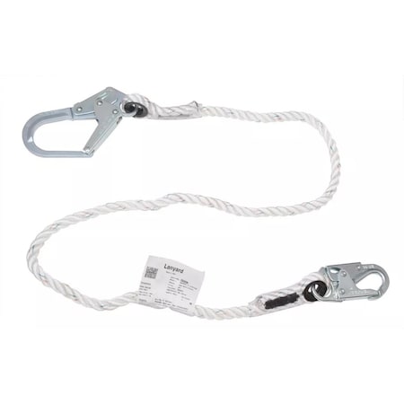 50-Ft. Length, 1 Locking Snap Hook And 1 Locking Rebar Hook 2-1/2 In., 5/8-In. Nylon 202Rrs-2/50Ftwh MPN:202RRS-2/50FTWH