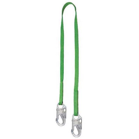 Positioning Lanyard, 3 ft Length, Snap Hook, Steel, 1 Leg(s), 310 lb. Weight Capacity MPN:213TWLS-Z7/3FTGN
