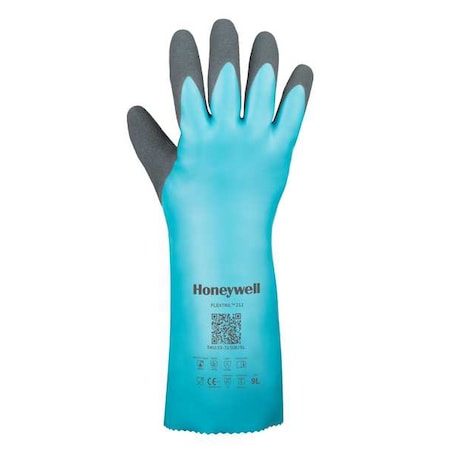 Flextril Chemical Resistant Gloves, Nitrile, 14 in L, 1.3 mm, Green, M, 1 PR MPN:33-3150E/8M