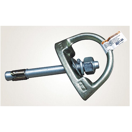 D-Bolt Anchor, 4 in Length, 400 lb Weigth Capacity, Steel Anchor, Swivel D-Ring MPN:417/