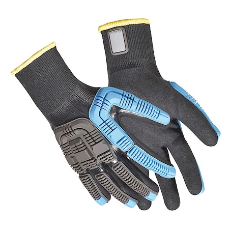 Knit Gloves, Cut Level A4, Double Dipped, Nitrile, Sandy, S (7) 1 PR MPN:44-4438BL/7S
