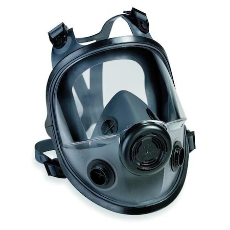 Full Face Respirator, 5400 Series, Elastomer, Hook-and-Loop (4-Point), Threaded, Size M/L MPN:54001