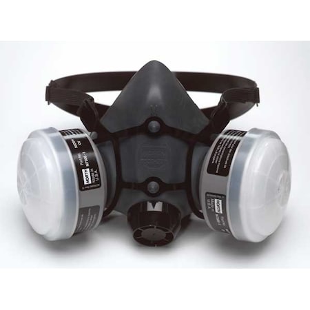 Half Mask Respirator Kit, 4 Cartridges Included, N95, Organic Vapor (OV), Threaded, Size M MPN:5501N95M