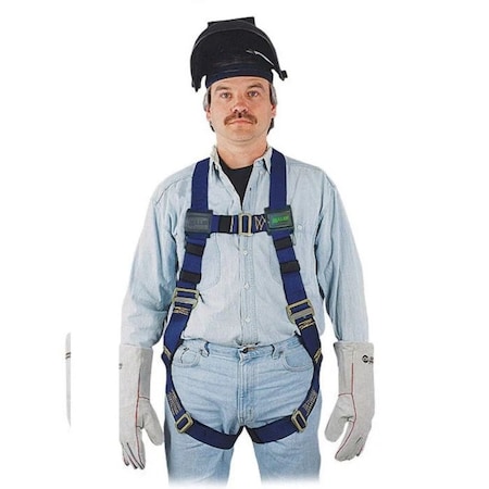 Welders Full Body Harness, 2XL, 400 lb., Side D-Ring MPN:650K-7/XXLBL