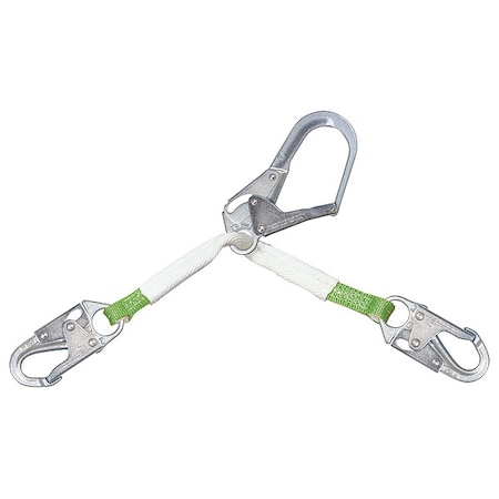 Rebar Positioning Lanyard, 35 in Length, Snap Hook, Stainless Steel, 310 lb Weight Capacity MPN:6757WRS-Z7/35INGN