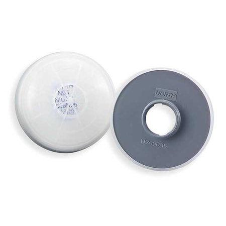 Filter, N, White, Threaded, North Full or Half Mask Respirators MPN:7531N95