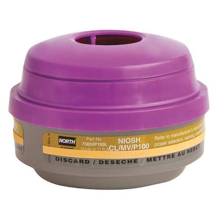 Combination Cartridge/Filter, N, Magenta, Olive, Threaded, North Full or Half Mask Respirators MPN:75852P100L