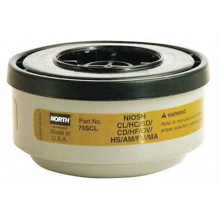 Cartridge, N, Olive, Threaded, North Full or Half Mask Respirators MPN:75SCL