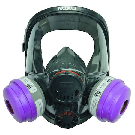 Full Facepiece Respirator, 7600 Series, Silicone, Threaded, Includes Speaking Diaphragm, S MPN:760008AS