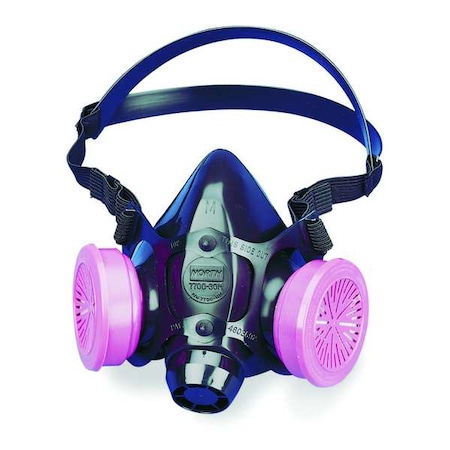 Half Mask Respirator Kit, 2 Cartridges Included, 7700 Series, P100, Threaded. Size M MPN:7780P100M