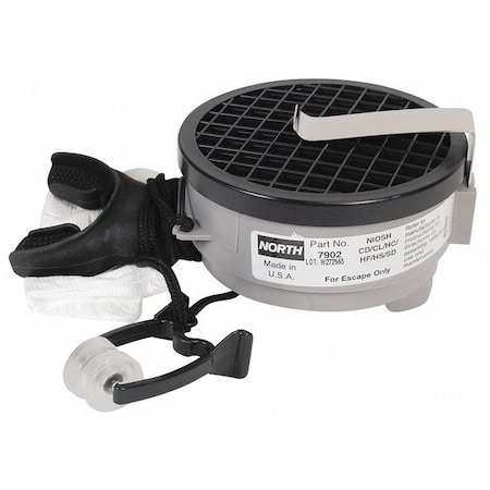 Emergency Escape Mouth Bit Respirator, For Acid Gases, 7900 Series, Grey MPN:7902