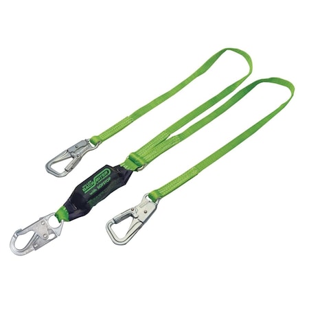 Web Lanyard, 4 ft. Length, Snap Hook, 2 Leg(s) MPN:913TWLS-Z7/4FTGN