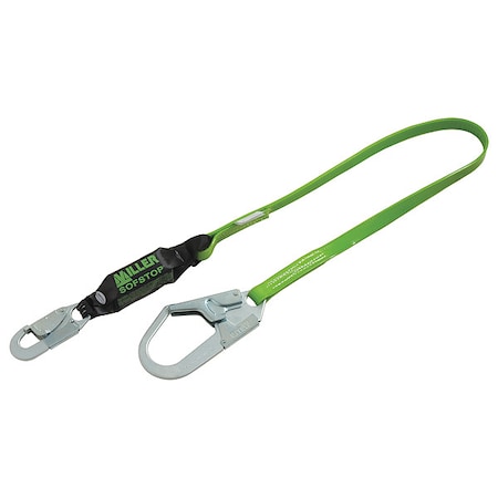 Honeywell Miller Liquid Repellant Shock Absorbing Lanyard, Snap Hook, Steel, 1 Leg(s) MPN:922PCR/6FTGN
