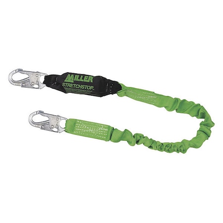 Miller Shock Absorbing Lanyard, 6 ft. Length, 1 Leg(s), 310 lb. Weight Capacity MPN:942WLS-Z7/6FTGN