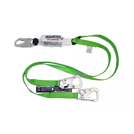 Web Lanyard, 6 ft. Length, Snap Hook, 2 Leg(s) MPN:980B/6FTGN