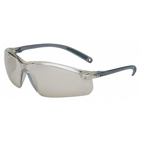 A700, Safety Glasses, Anti-Scratch, Indoor/Outdoor Lens, Gray Frame, Frameless MPN:A704