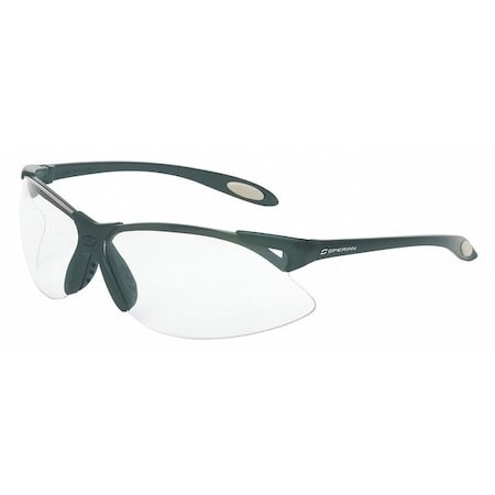 A900, Safety Glasses, Anti-Scratch, Clear Lens, Gray Frame, Half-Frame MPN:A900