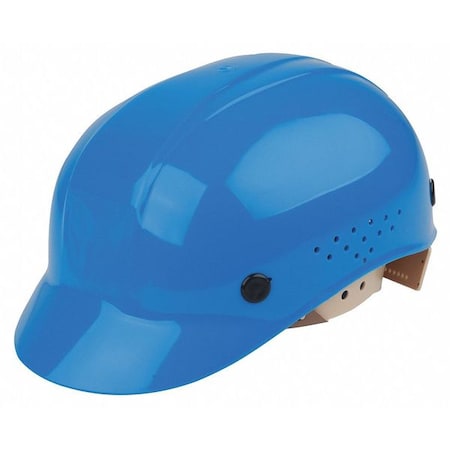 Bump Cap, Front Brim, Polyethylene, Pinlock Suspension, Blue, Fits Hat Size 6-1/2 to 8 MPN:BC86070000