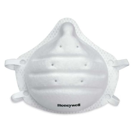 Disposable Respirator, N95, Molded, Dual Non-Adj. Headstraps, Metal Nose Clip, Universal, PK 200 MPN:DC301N95B