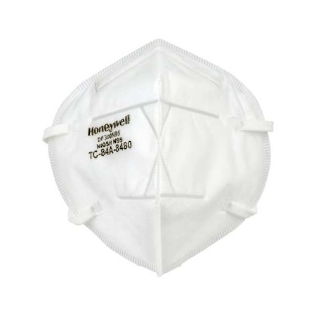 Disposable Respirator, N95, Flat-Fold, Soft Foam Nose Cushion, Nose Clip, Universal, PK 20 MPN:DF300N95BX