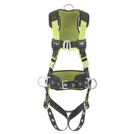 H500 Fall Protection Harness, 2XL, 420 lb, Quick-Connect Chest/ Quick-Connect Leg Straps MPN:H5CC222023