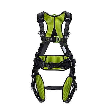 H700 Fall Protection Harness, XS, 420 lb, Quick-Connect Chest/ Quick-Connect Leg Straps MPN:H7CC1A0