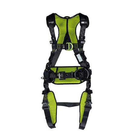 H700 Fall Protection Harness, XS, 420 lb, Quick-Connect Chest/ Quick-Connect Leg Straps MPN:H7CC3A0