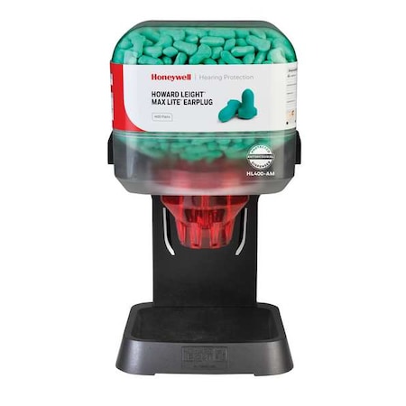 HL400 Earplug Dispenser, Foam, Contoured-T, 30 dB NRR, Uncorded, 400 Pairs Per Pkg MPN:HL400-LPF-INTRO-AM