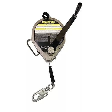MightEvac+ SRL W/ TRIPOD BRKT, 130 ft. Length, Carabiner, Steel, 1 Leg(s), 310 lb Weight Capacity MPN:MME-GCB1-02/130FT