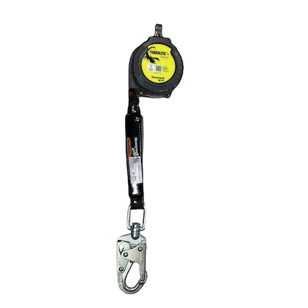 Miller TurboLite™+ Personal Fall Limiter, 9 ft. Length, Carabiner, Steel, 1 Leg(s) MPN:MTL-OHS1-01/9FT