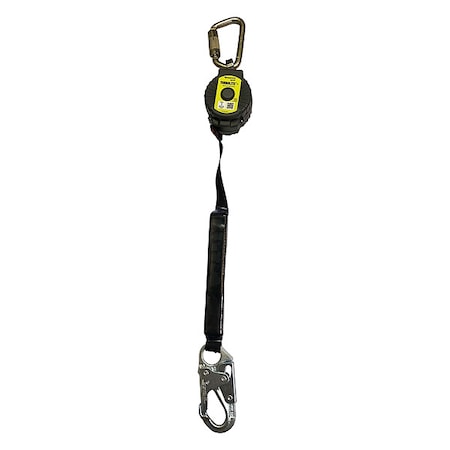 TurboLite+ Self-Retracting Personal Fall Limiter, 6 ft /11 ft Length, Carabiner, Stainless Steel MPN:MTL-OHW1-02/6FT