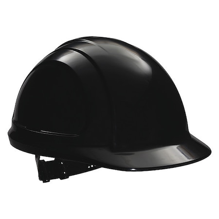 Hard Hat, North Zone, Polyethylene, 4 Point Pinlock, Type 1, Class E, Black MPN:N10110000