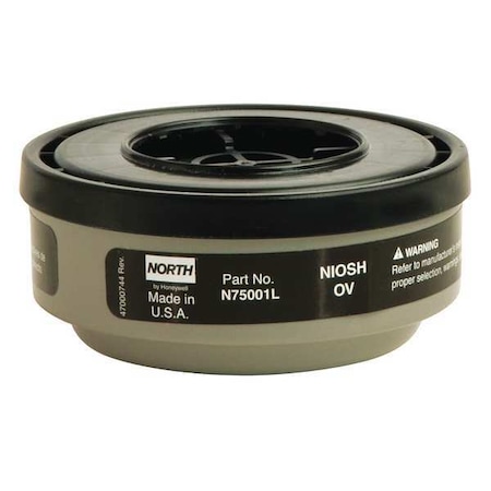 Cartridge, Organic Vapor (OV), Threaded, Black, 1 Pair MPN:N75001L