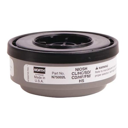 Cartridge, N, White, Threaded, North Full or Half Mask Respirators MPN:N75002L