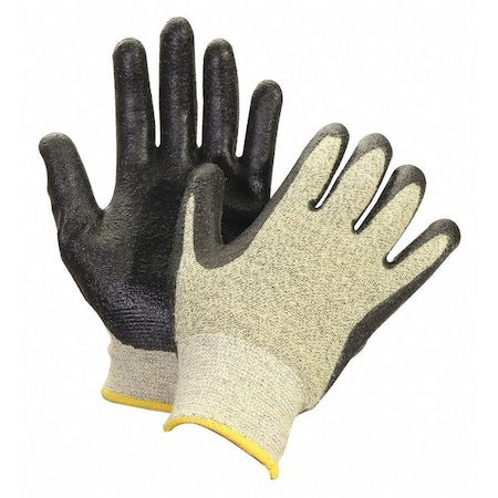 Cut Resistant Coated Gloves, Cut Level A4, Nitrile, Sandy, M 1 PR MPN:NFCRTF/8M