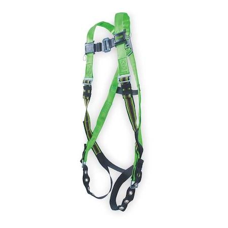 Duraflex Python® Full Body Harness, 2XL, 400 lb., Mating Chest/ Tongue Leg Straps, Back D-Ring MPN:P950-4/XXLGN