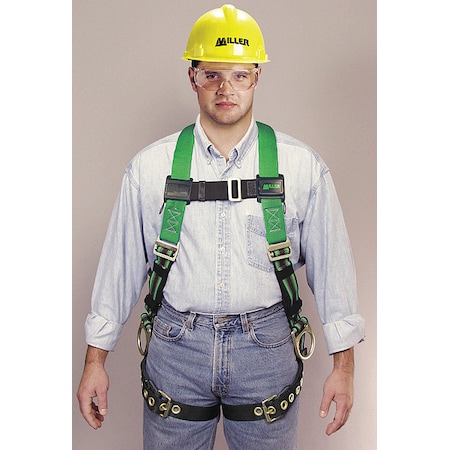 Duraflex Python® Full Body Harness, 2XL, 400 lb., Mating Chest/ Tongue Leg Straps MPN:P950-58/XXLGN