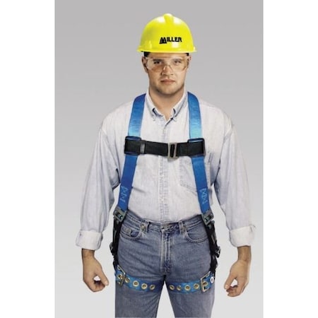 Full Body Harness, S/M, 400 lb., Back D-Ring MPN:P950DQC/S/MBL