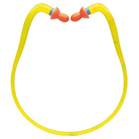 QB1HYG Disposable Vinyl Earplugs, Bell Shape, 27 dB, Orange MPN:QB1HYGG