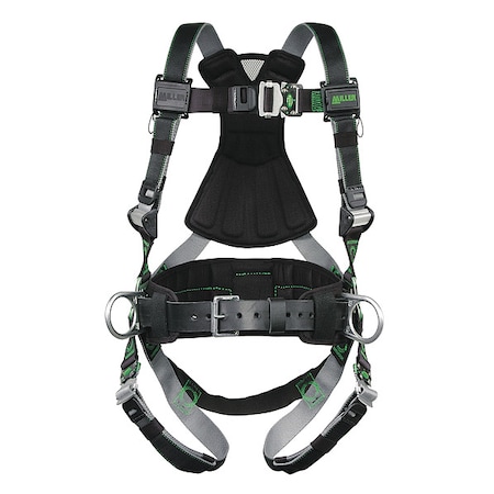 Revolution® Full Body Harness, S/M, 400 lb., Quick-Connect Chest/ Quick-Connect Leg Straps MPN:RDT-QC-BDP/S/MBK