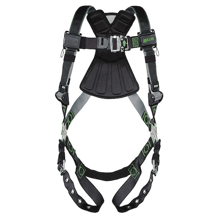 Revolution® Full Body Harness, S/M, 400 lb., Quick-Connect Chest/ Tongue Leg Straps, Back D-Ring MPN:RDT-TB/S/MBK