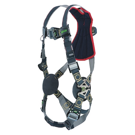 Revolution® Arc-Flash Rated Full Body Harness, S/M, 400 lb., Quick-Connect Chest/ Back D-Ring MPN:RKNAR-QC/S/MBK