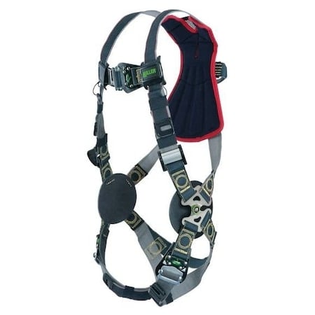 Revolution Full Body Harness, 2XL/3XL, 400 lb, Quick-Connect Chest/ Tongue Leg Straps, Back D-Ring MPN:RKNAR-TB/3XLBK