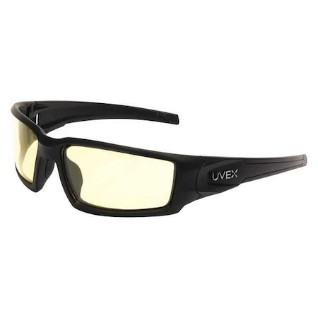 Hypershock, Safety Glasses, HydroShield® Anti-Fog, Amber Lens, Black Frame, Full-Frame MPN:S2942HS