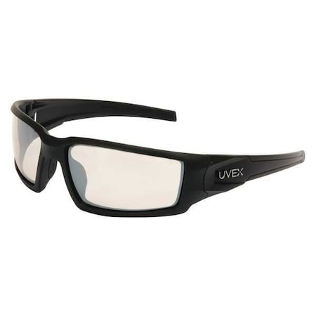 Hypershock, Safety Glasses, Anti-Scratch, SCT-Reflect 50 Lens, Black Frame, Full-Frame MPN:S2943