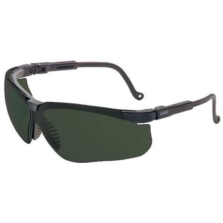 Genesis, Welding Safety Glasses, HydroShield® Anti-Fog, Shade 5.0 Lens, Black Frame, Half-Frame MPN:S3208HS
