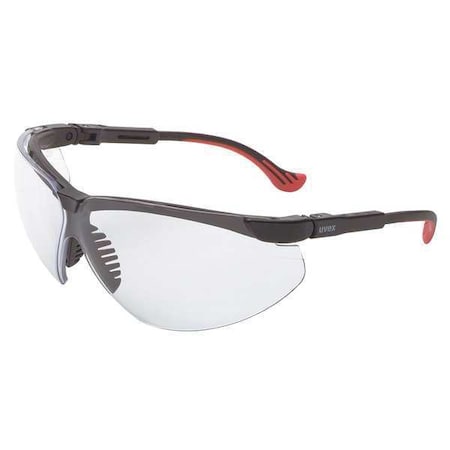 Genesis XC, Safety Glasses, Anti-Scratch, Clear Lens, Black Frame, Half-Frame MPN:S3300