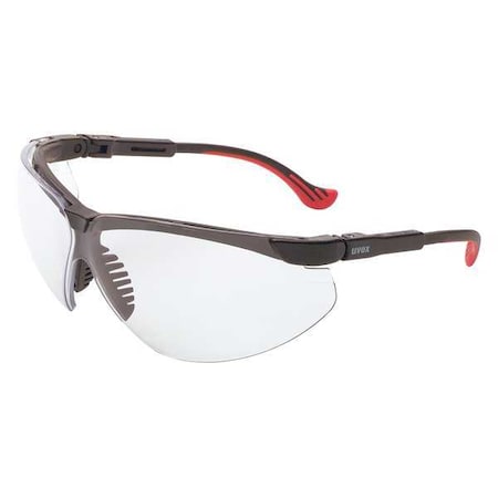 Safety Glasses, Genesis XC, HydroShield Anti-Fog, Black Half-Frame, Clear Lens MPN:S3300HS