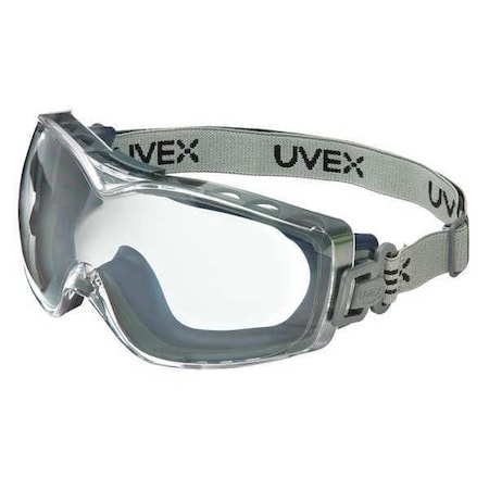 Safety Goggles, OTG, Clear Lens, HydroShield Anti-Fog, Indirect Vent, Elastomer Frame, Uvex Stealth MPN:S3970HSF